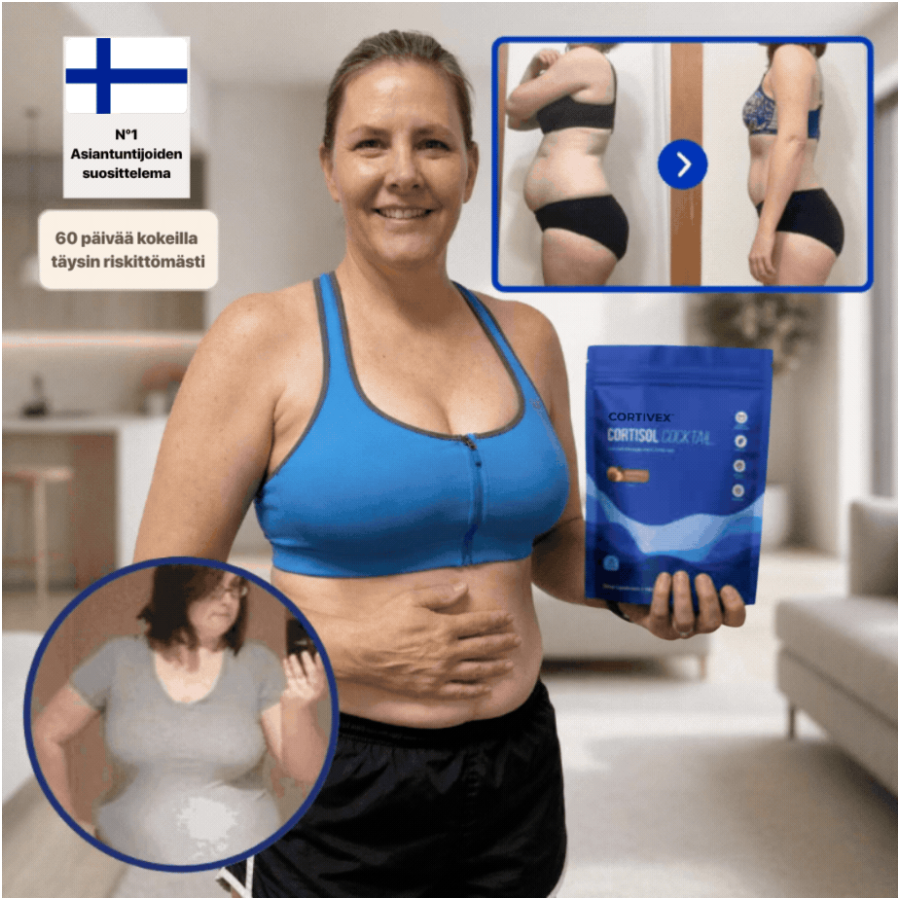 Cortivex™ Kortisolijuoma | Hävitä sitkeä vatsarasva ja laihdu jopa 6 kg 30 päivässä!