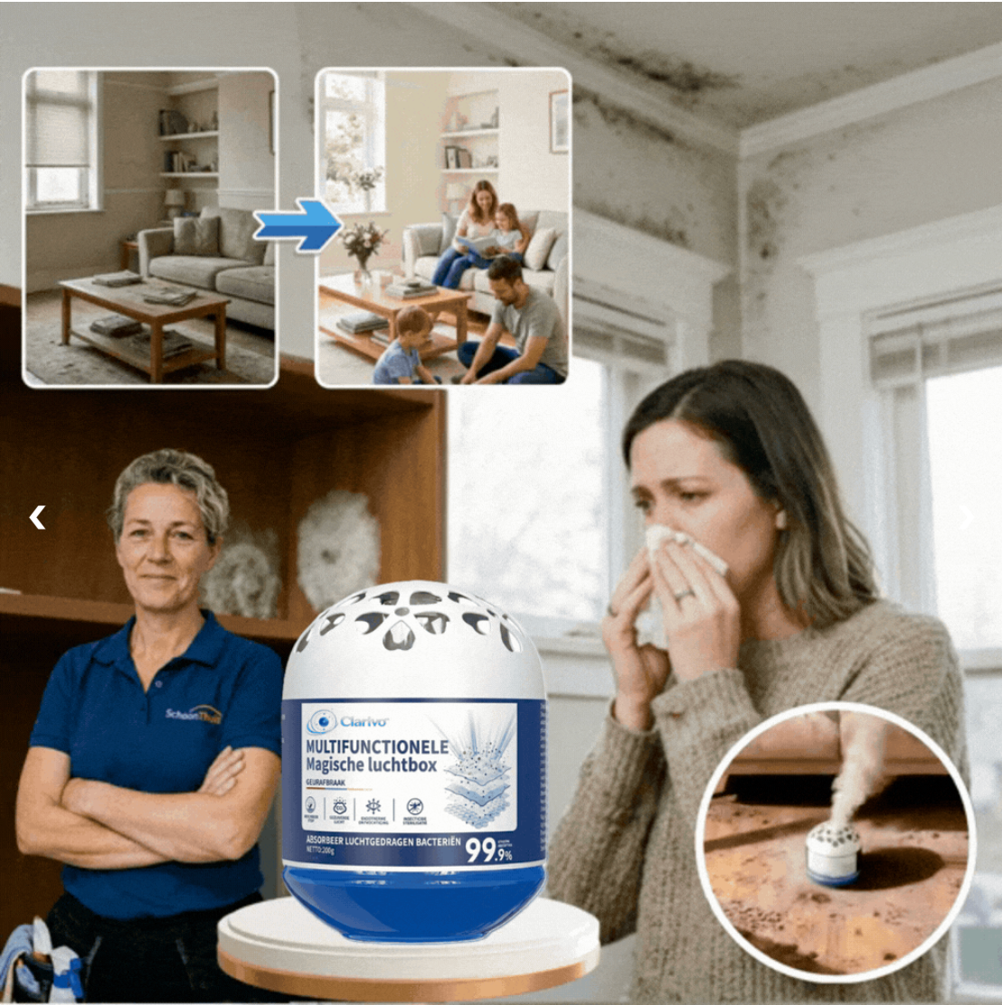 Clarivo® AirSphere | Vapaudu pölystä, bakteereista ja saastuneesta sisäilmasta — jo 1 minuutissa!