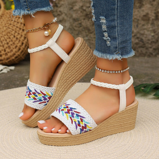 Wedge Round Toe Sandals