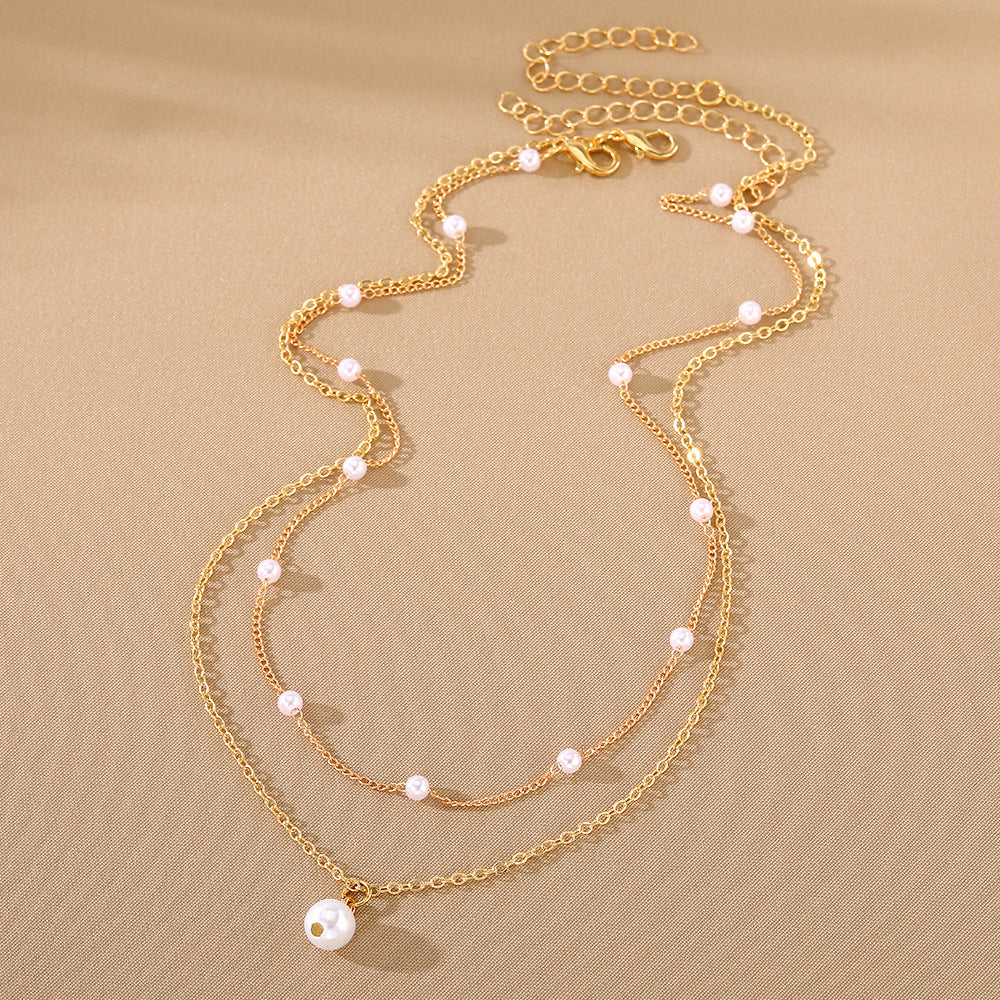Pearl Elegance Layered Necklace