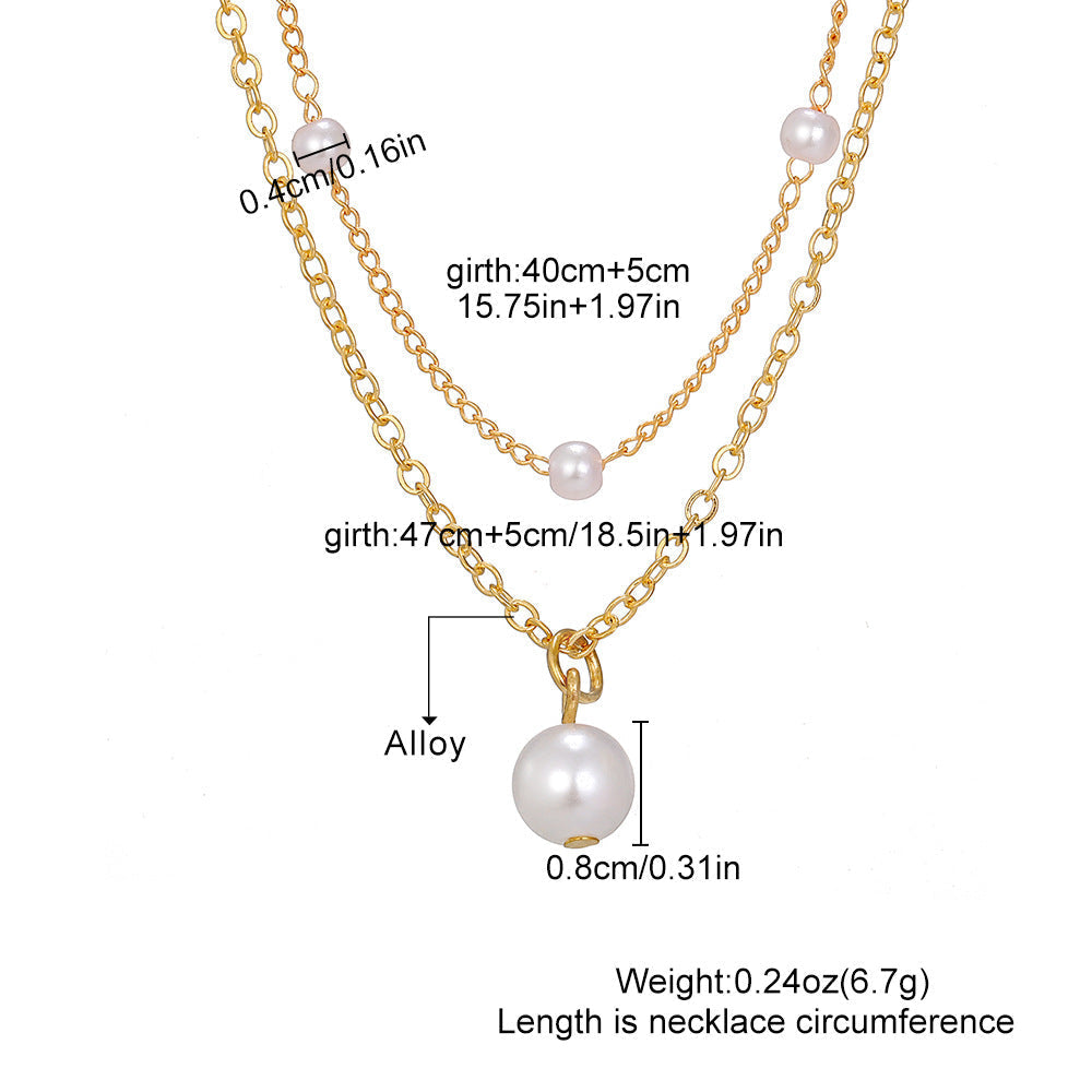 Pearl Elegance Layered Necklace