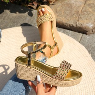 Wedge Round Toe Sandals