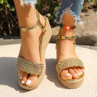 Wedge Round Toe Sandals