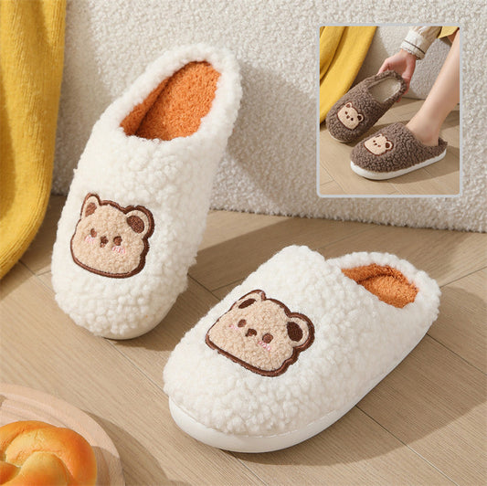 Cartoon Bear Home Slippers