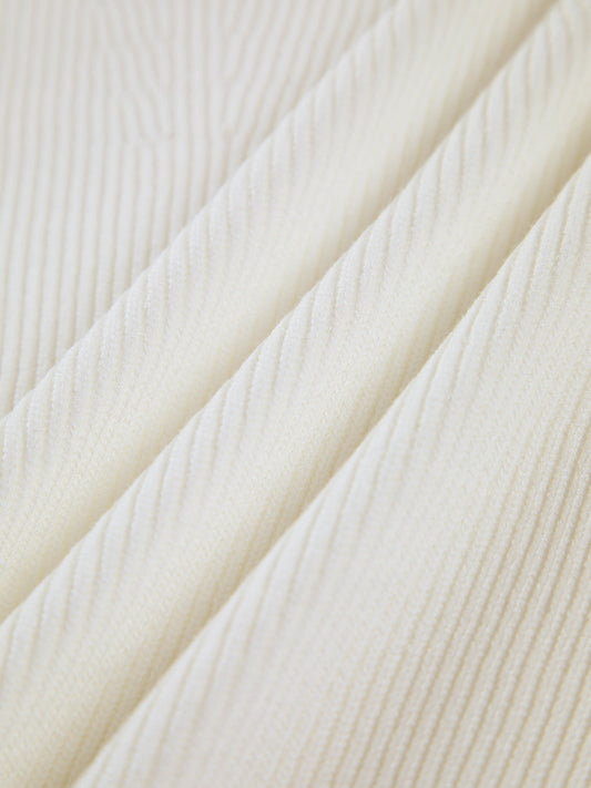 Top en maille à manches longues avec décolleté en cœur