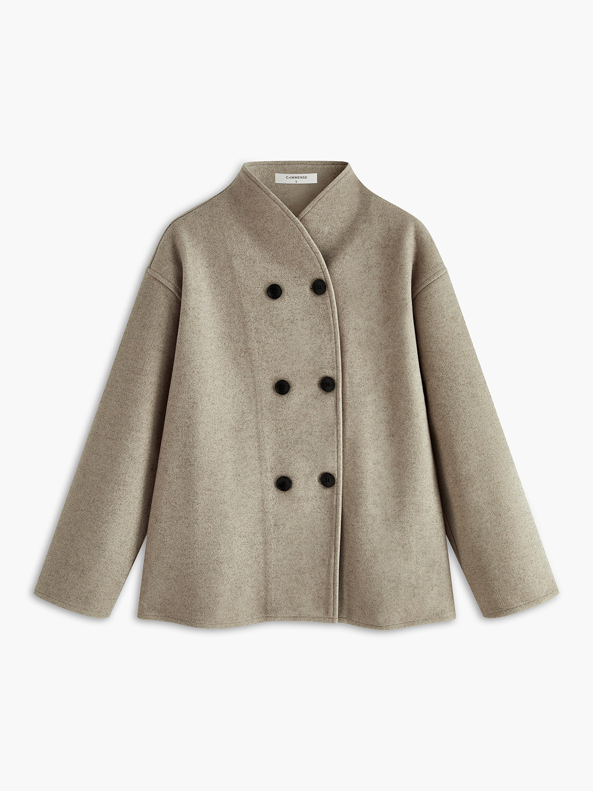 Manteau boutonné surdimensionné