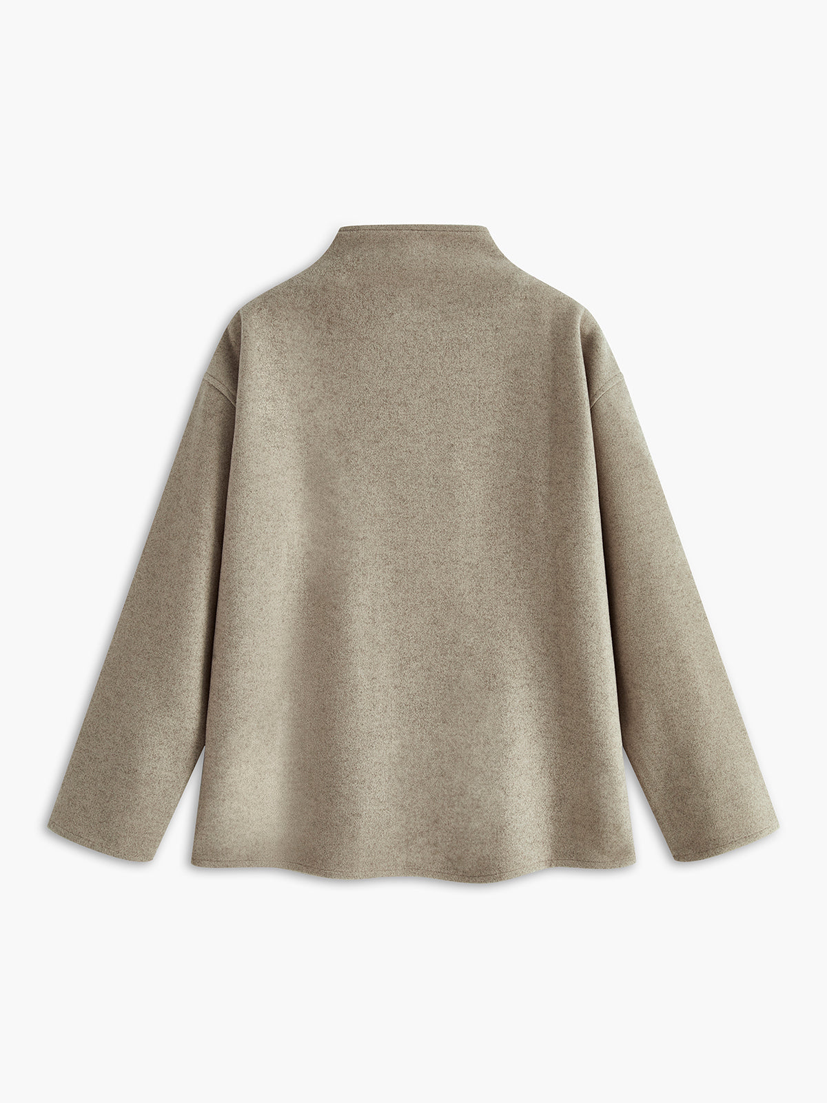 Manteau boutonné surdimensionné