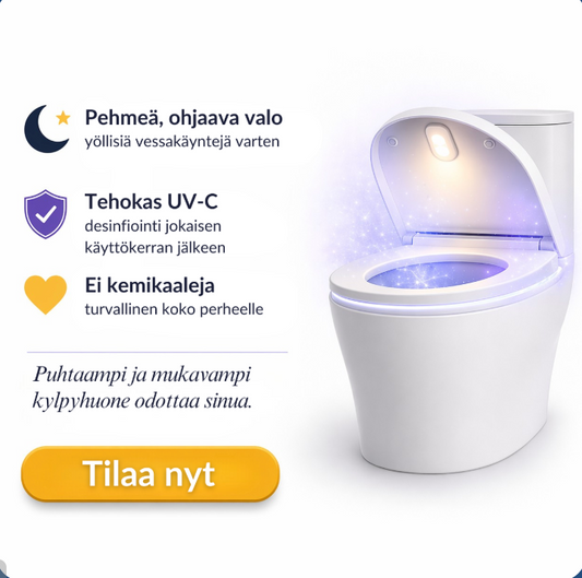 Itsepuhdistuva UV-WC-puhdistin & yövalo