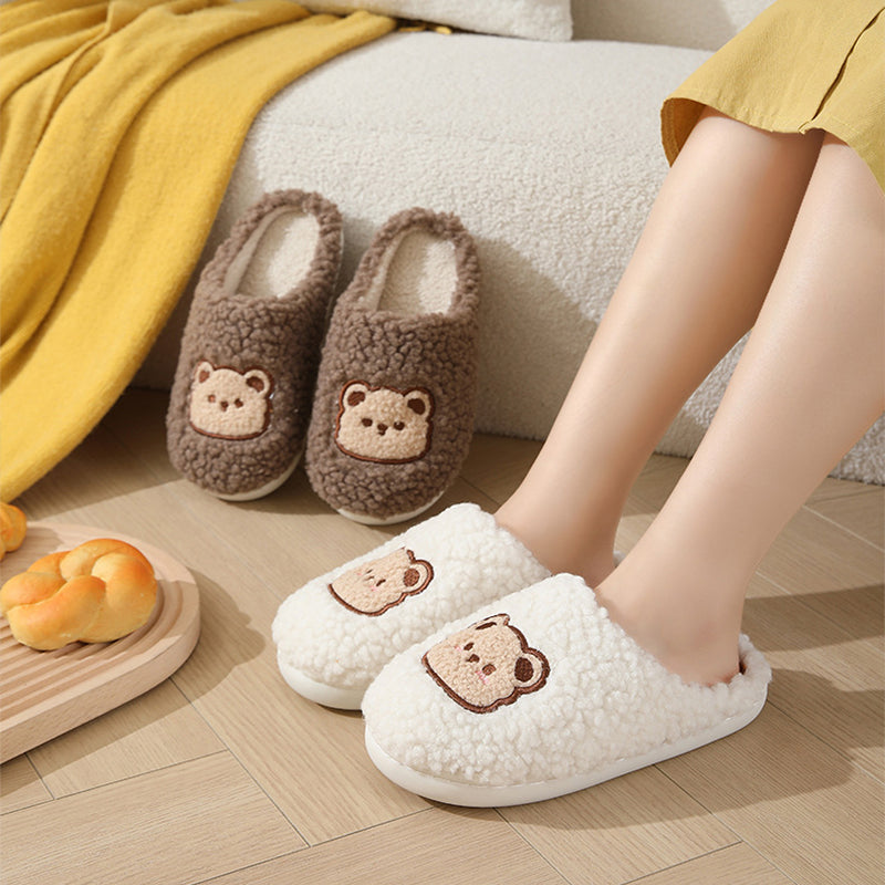 Cartoon Bear Home Slippers