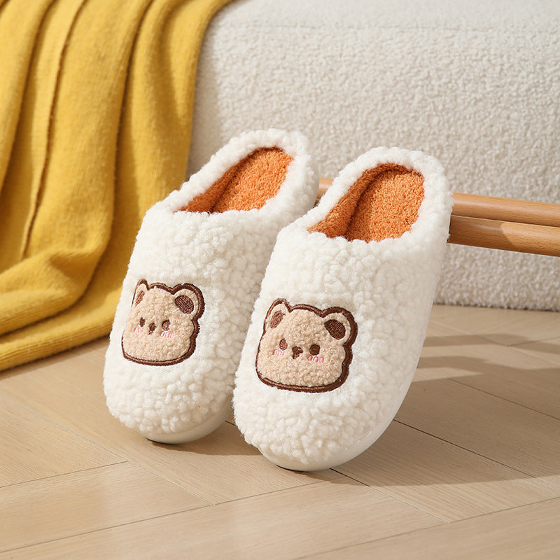 Cartoon Bear Home Slippers