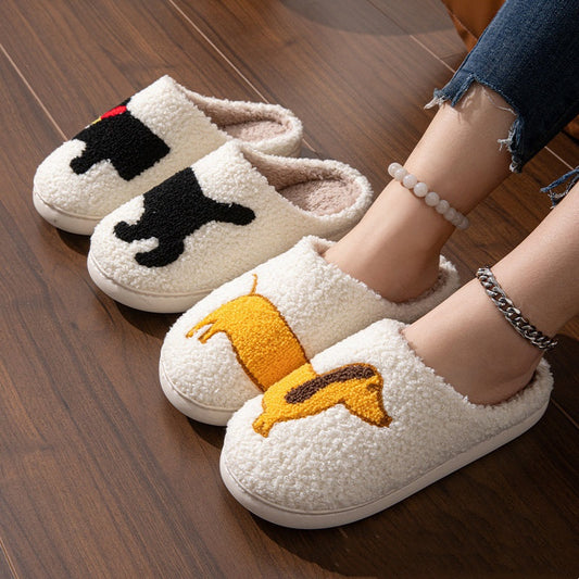 Dog Matching Soft Slippers