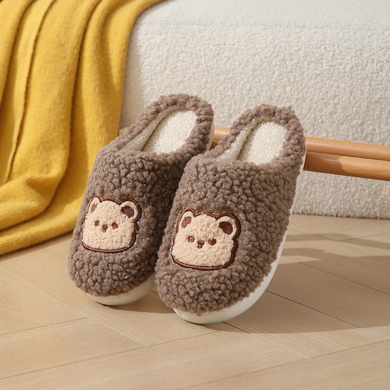 Cartoon Bear Home Slippers