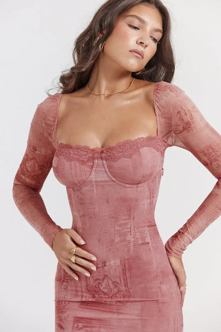 Siena Rosa Korsettkleid