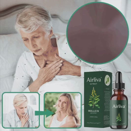 Airliva™ Keuhkoja puhdistavat tipat | Vapauta hengitystiet 95-prosenttisesti vain 48 tunnissa
